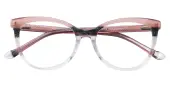 Cat Eye Eyeglasses, Full Frame Multicolor Plastic - FZ2154