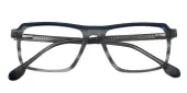Rectangle|Browline Eyeglasses, Full Frame Gray Plastic - FZ2159