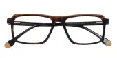Rectangle|Browline Eyeglasses, Full Frame Tortoise Plastic - FZ2160