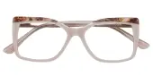 Cat Eye Eyeglasses, Full Frame White/Cream Plastic - FZ2162