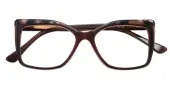 Cat Eye Eyeglasses, Full Frame Brown Plastic - FZ2163