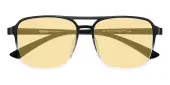 Aviator Sunglasses, Full Frame Black TR90 - SUP1571