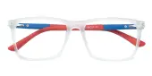 Rectangle Eyeglasses, Full Frame Crystal TR90 - FP2886