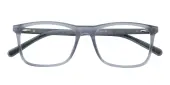 Rectangle Eyeglasses, Full Frame Gray TR90 - FP2888