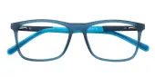 Rectangle Eyeglasses, Full Frame Blue TR90 - FP2889
