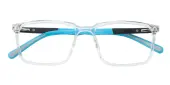 Rectangle Eyeglasses, Full Frame Crystal TR90 - FP2890