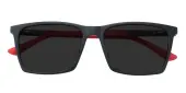 Rectangle Sunglasses, Full Frame Black TR90 - SUP1575