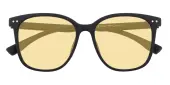 Square Sunglasses, Full Frame Black TR90 - SUP1602