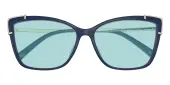 Cat Eye Sunglasses, Full Frame Blue TR90|Metal - SUP1606