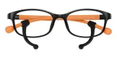Rectangle Eyeglasses, Full Frame Black TR90|Silica-gel - FP2908