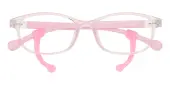 Rectangle Eyeglasses, Full Frame Pink TR90|Silica-gel - FP2910