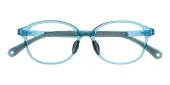 Oval Eyeglasses, Full Frame Blue TR90 - FP2913