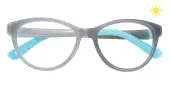Oval Eyeglasses, Full Frame Gray TR90 - FP2894