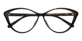 Cat Eye Eyeglasses, Full Frame Tortoise TR90 - FP2896
