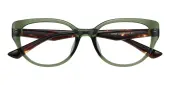 Cat Eye Eyeglasses, Full Frame Green TR90 - FP2900