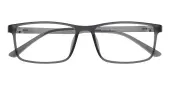 Rectangle Eyeglasses, Full Frame Gray TR90 - FP2901