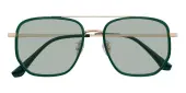 Aviator Sunglasses, Full Frame Green Titanium|TR90|blend material - SUP1622