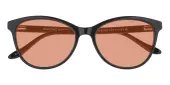 Cat Eye Sunglasses, Full Frame Black Plastic - SUP1630