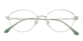 Oval Eyeglasses, Full Frame Light Golden Titanium - FT0690