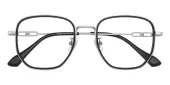 Square Eyeglasses, Full Frame Black Plastic - FT0718