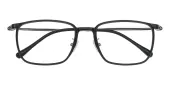 Rectangle Eyeglasses, Full Frame Black Plastic - FZ2169
