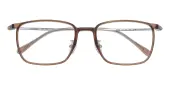 Rectangle Eyeglasses, Full Frame Brown Plastic - FZ2170