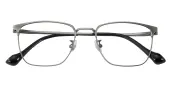 Rectangle Eyeglasses, Full Frame Gunmetal Titanium - FT0708