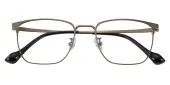 Rectangle Eyeglasses, Full Frame Brown Titanium - FT0710