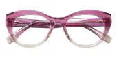 Cat Eye Eyeglasses, Full Frame Purple/Pink TR90 - FP2920