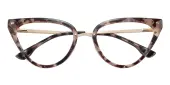 Cat Eye Eyeglasses, Full Frame Petal Tortoise TR90|Metal - FP2932