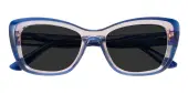 Cat Eye Sunglasses, Full Frame Blue TR90 - SUP1584