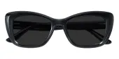 Cat Eye Sunglasses, Full Frame Black TR90 - SUP1587