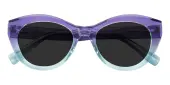 Cat Eye Sunglasses, Full Frame Purple TR90 - SUP1589