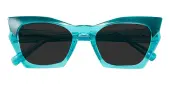 Cat Eye Sunglasses, Full Frame Green TR90 - SUP1592