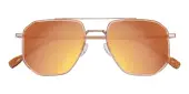 Aviator Sunglasses, Full Frame Champagne TR90|Metal - SUP1676