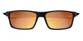 Rectangle Sunglasses, Full Frame Black Plastic - SUP1680
