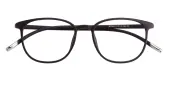 Oval|Classic Wayframe Eyeglasses, Full Frame Black Ultem - FP1567