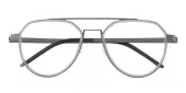 Aviator Eyeglasses, Full Frame Gunmetal Plastic - FM1885