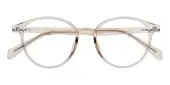 Round Eyeglasses, Full Frame Crystal/Champagne TR90 - FP2904
