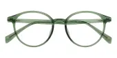 Round Eyeglasses, Full Frame Green TR90 - FP2906