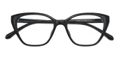 Cat Eye Eyeglasses, Full Frame Black TR90 - FP2954