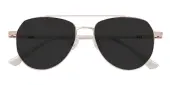 Aviator Sunglasses, Full Frame Rose Gold Metal - SUP1641