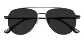 Aviator Sunglasses, Full Frame Black Metal - SUP1642