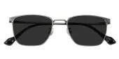 Rectangle Sunglasses, Full Frame Gunmetal Titanium - SUP1655