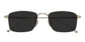 Rectangle Sunglasses, Half Frame Golden Titanium - SUP1667