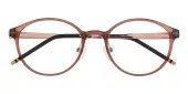 Oval Eyeglasses, Full Frame Brown Ultem - FP2981