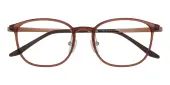 Oval Eyeglasses, Full Frame Brown Ultem - FP2986