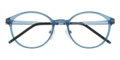 Oval Eyeglasses, Full Frame Blue Ultem - FP2980