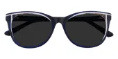 Cat Eye Sunglasses, Full Frame Blue Plastic - SUP1729