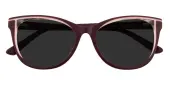 Cat Eye Sunglasses, Full Frame Burgundy Plastic - SUP1730